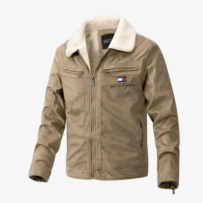 OUTLET™ Wildlederjacke mit Fellkragen