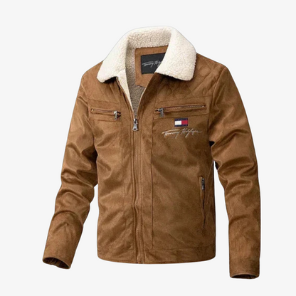 OUTLET™ Wildlederjacke mit Fellkragen