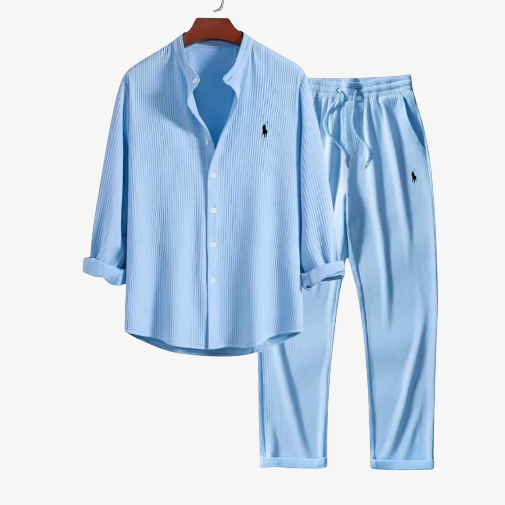 OUTLET™ Leinen-Set Langarm