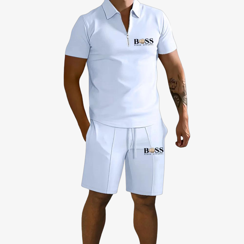 OUTLET™ Polo- & Shorts-Kombination mit Reißverschluss