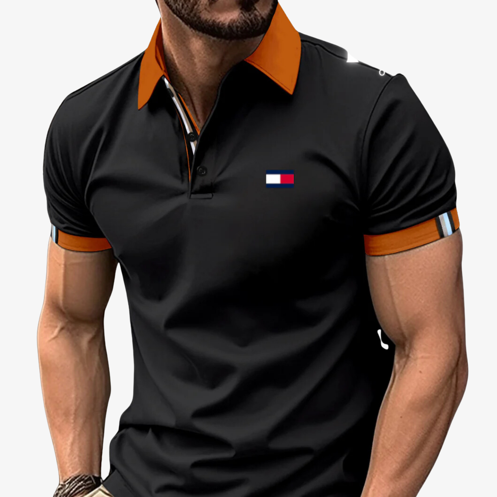OUTLET™ Poloshirt mit Kontrastkragen