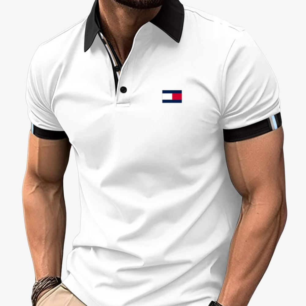 OUTLET™ Poloshirt mit Kontrastkragen