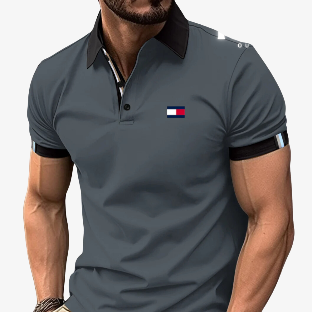 OUTLET™ Poloshirt mit Kontrastkragen