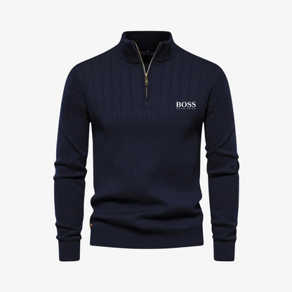 OUTLET™ Rippstrickpullover mit Reißverschluss