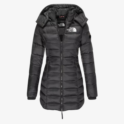 OUTLET™ Lange Steppjacke mit Kapuze