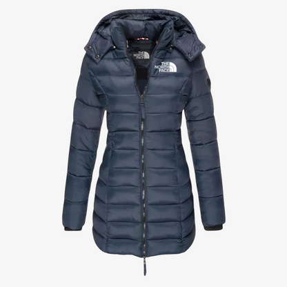 OUTLET™ Lange Steppjacke mit Kapuze
