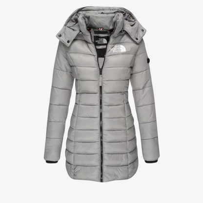 OUTLET™ Lange Steppjacke mit Kapuze
